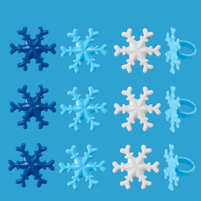 Snowflakes Dessert Decoration Cupcake Toppers - 12ct