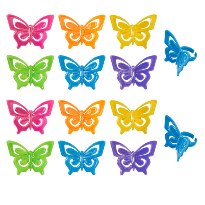 Colorful Buttefly Dessert Decoration Cupcake Toppers - 12ct