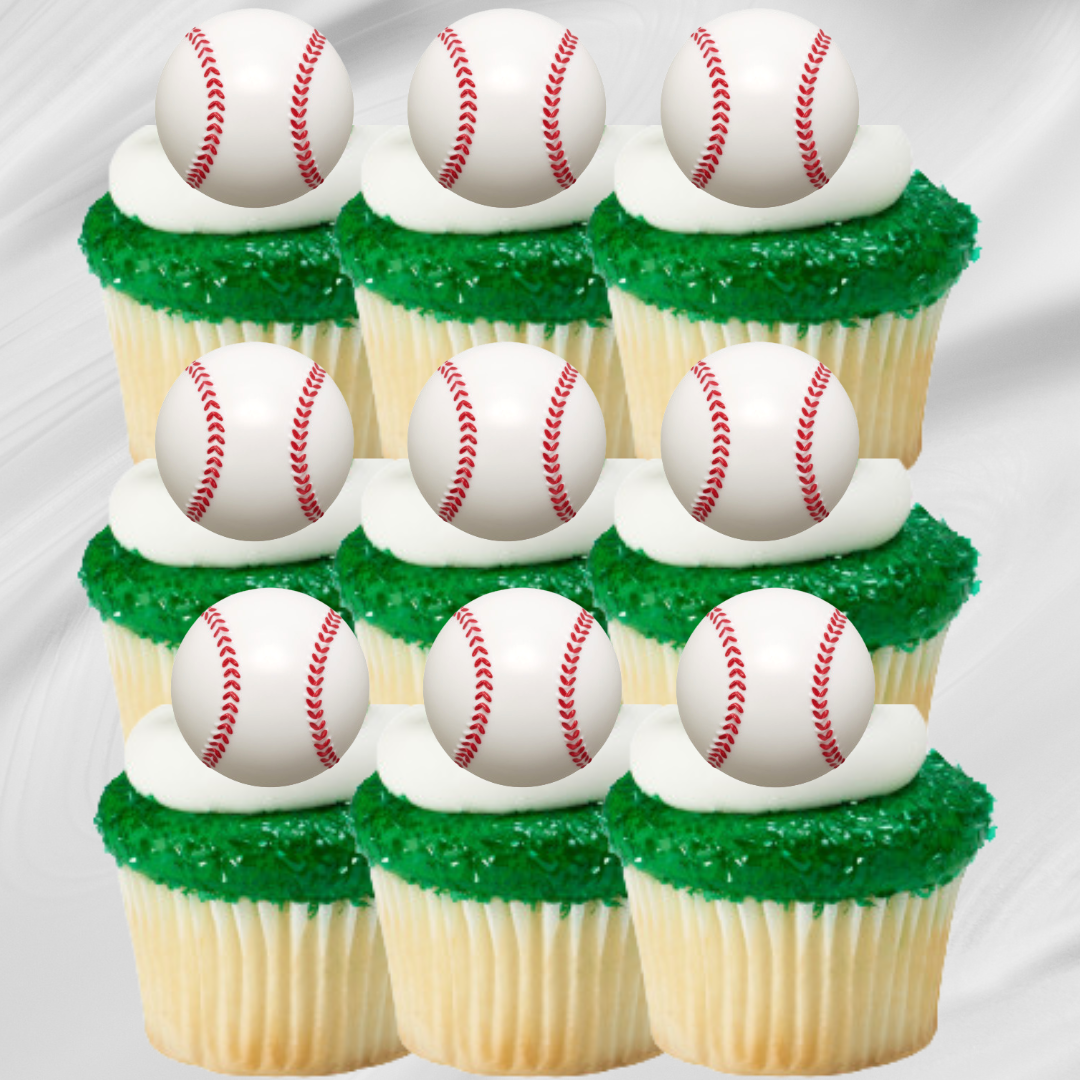 Atlanta Braves Cupcake Rings - 12 Cupcake Rings – Frans Cake and Candy