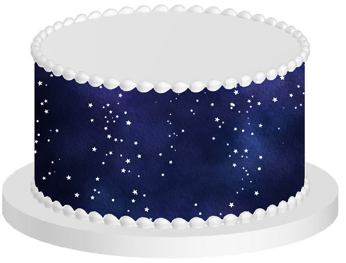 Starry Night Edible Cake Decoration Wrap