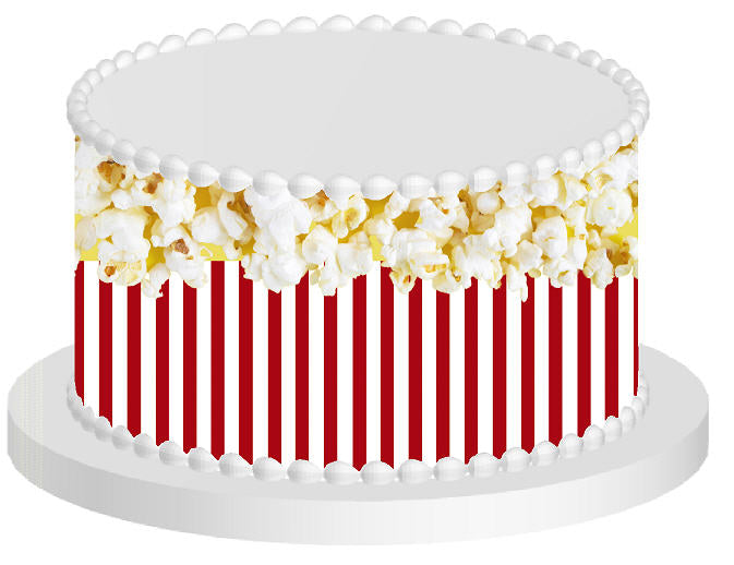 Popcorn Edible Cake Decoration Wrap