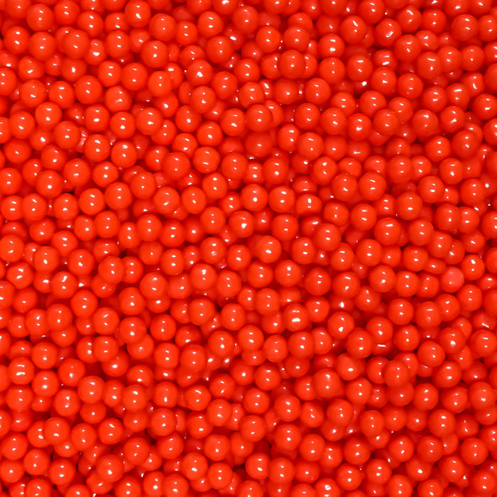 Edible Sugar Pearls (Red) - 4oz