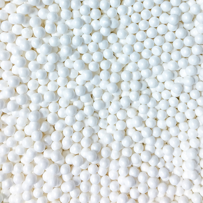 Edible Sugar Pearls (White) - 4oz