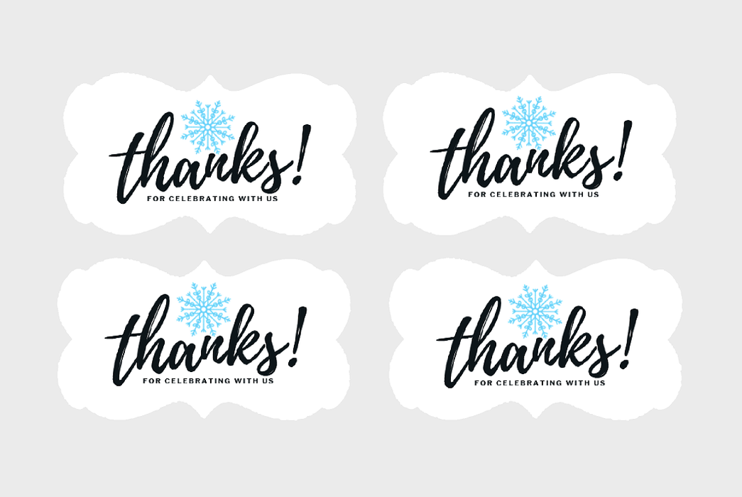 Decorative Paper Stickers 48ct (Snowflakes)