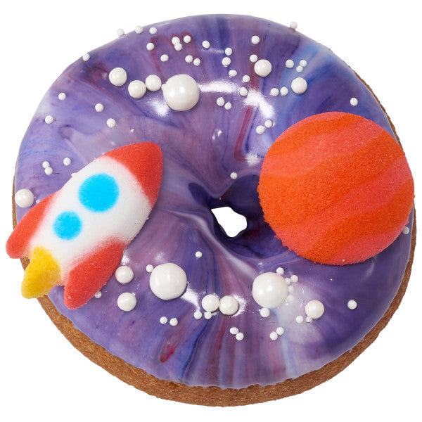 Galaxy Outer of Space Edible Icing Toppers 12ct, Asstd.