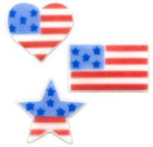 Patriotic Decorative Sugars - 12ct, Asstd.