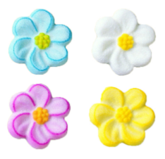 Flower Petals & Blossom Edible Icing Toppers 12ct, Asstd.