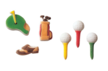 Golf Decorative Sugars - 12ct, Asstd.