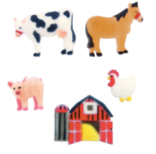 Farm Animals Decorative Sugars - 12ct, Asstd.