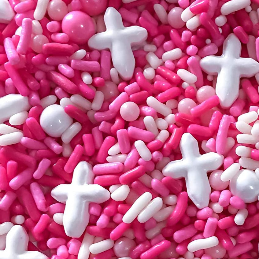 Holy Cross Sprinkle Mix 4oz (Pink) — SprinkleDeco